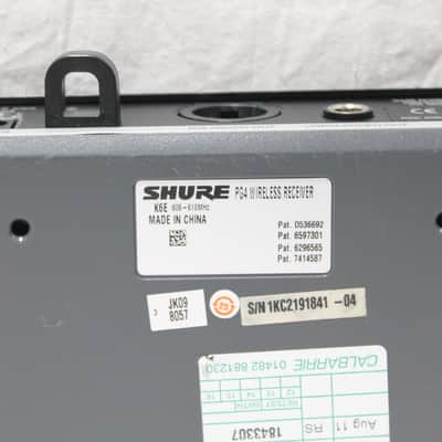 Shure PG4 wireless receiver K6E 606-618 MHz image 4