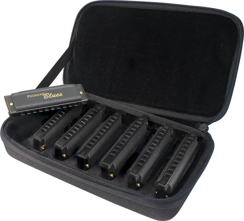 Hohner - Piedmont Blues Harmonica Set with Case (7 Piece Set) image 1
