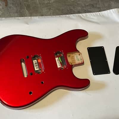 2008 Charvel USA San Dimas 2H Metallic Red Stratocaster Style Guitar Body Floyd Ready image 1