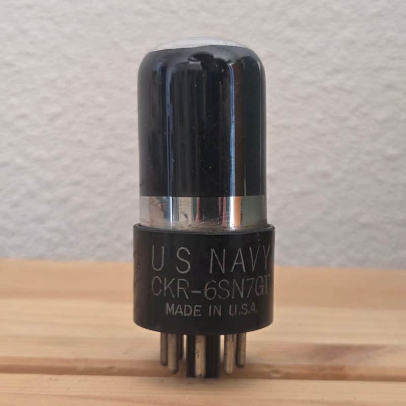 NOS KEN-RAD VT-231 6SN7GT – CKR US NAVY – Bottom D Getter – Weapons Grade – Audiophile Tube image 1