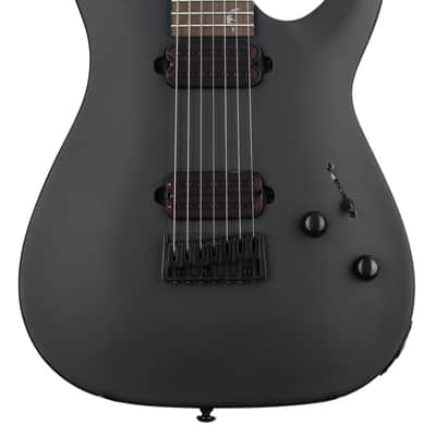 Schecter Damien-7 Electric Guitar - Satin Black image 1