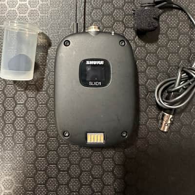 Shure SLXD1 Digital Bodypack Transmitter w/ WL185 Cardioid Lavalier Mic image 2