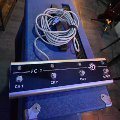 The Valve THE VALVE AMP 100W Head + Matching 4x12 Cab (3-Channel, MIDI, EL34) — Hand-Wired Italian Boutique 20 - Dark Blue image 10
