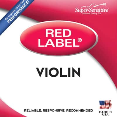 Super-Sensitive 2107 Red Label Violin String Set - 4/4 Size | Reverb