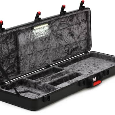Gator GTSA-GTRBASS-LED ATA Molded Bass Guitar Case with TSA Latches - LED Edition image 1
