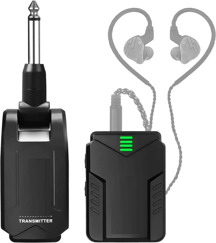 Wireless in Ear Monitor System 2.4G Wireless IEM System with Transmitter Clip on Receiver Automatic Pairing in-ear Monitoring for Studio,Guitar,DJ,Live Performance image 1