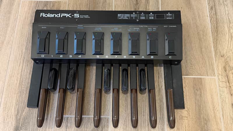 Roland PK-5 Dynamic MIDI Pedal Controller 1990 - 2005 - Black image 1