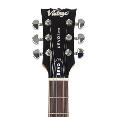 SPECIAL OFFER!! Vintage REVO Series 'Waverider' Electric Guitar ~ 3 Tone Sunburst image 5