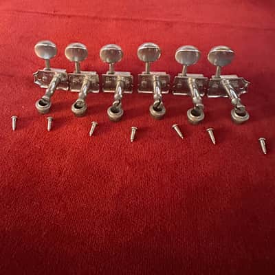 Kluson Deluxe 6 in line double line left hand 1964 - Nickel image 3