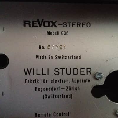 Revox G 36 Tube Reel-to-reel 2 Track Tape Recorder image 2