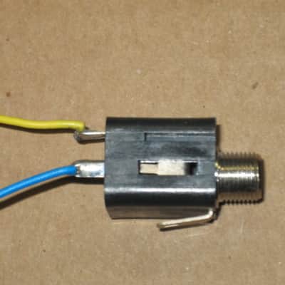 TWO lightly used genuine BOSS OUTPUT jacks (for compact sized pedals) + nuts & washers - ONE jack has two wires (blue & yellow) attached to it - they work fine (specifically from 2010 (but can be used on other year BOSS pedals) NO pedal / NO other parts image 10