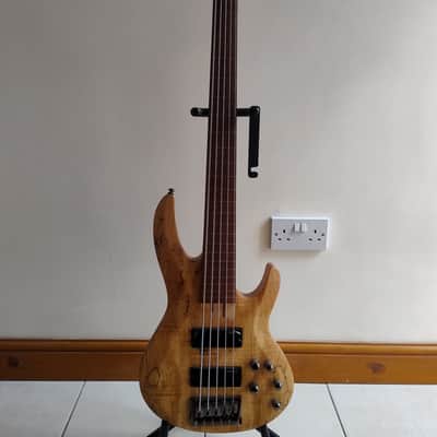 ESP LTD B-205SM Fretless Bass Guitar 2019 - Present - Natural Satin image 2