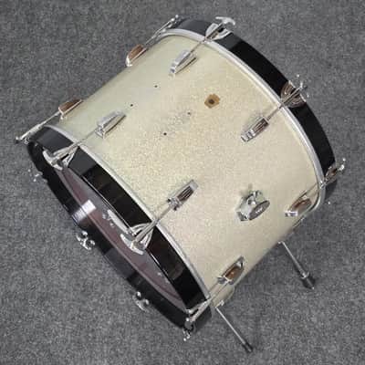 Used Vintage Ludwig 2pc Drum Set Silver Sparkle - Good image 5