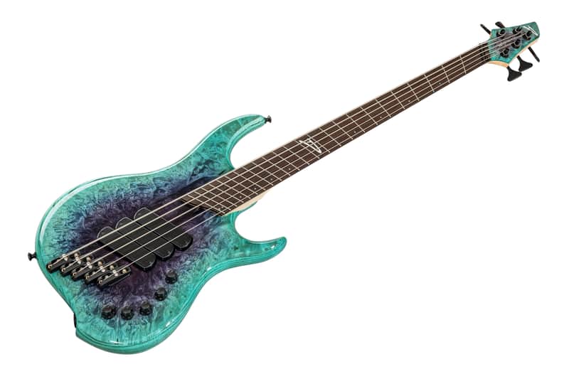 Dingwall Z3 5 Custom Shop - Purple to Turquoise Reverseburst image 1
