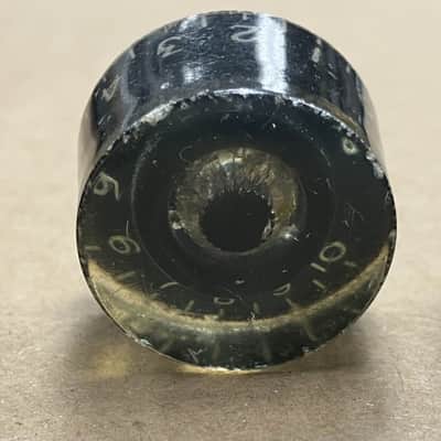 Gibson- tall barrel knobs, set of 3, black, 50's image 4