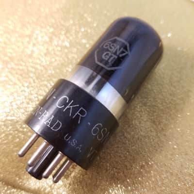 Ken-Rad VT-231 tNOS AT1000 TESTED Vacuum Tube greyglass black glass WWII military JAN-CKR-6SN7-GT dual triode 1941-1946 image 8