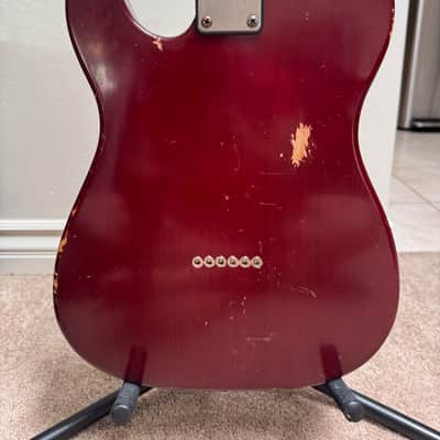 MJT Telecaster Cherry Nitro Telecaster Partscaster Telegibson image 6
