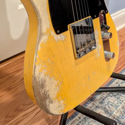Fender Custom Shop LTD 1951 Telecaster Super Heavy Relic 2021 - Aged Nocaster Blonde image 9