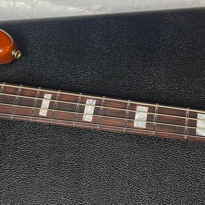 NEW! Fender Artisan Maple Monster Burl Jazz Bass Relic AAA Rosewood - Roasted AA Flamed Maple Neck - Honey Burst Finish - 9.3lbs - Authorized Dealer - G06940 image 7