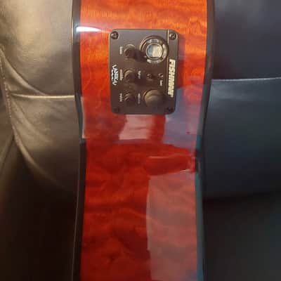 Lanikai Quilted Maple Guitelele | Trans Red image 7