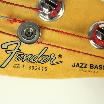 1984 Vintage Fender JAZZ BASS Alder Olympic White Dan Smith Era E3 Series +OHSC USA 1980s image 21