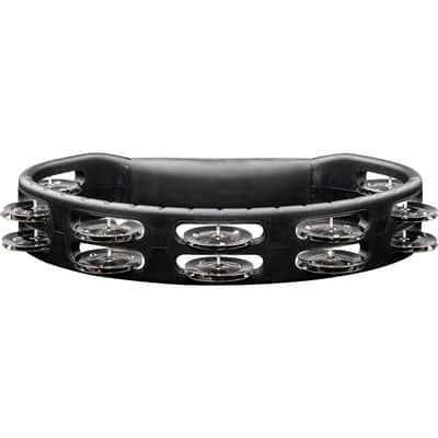 Meinl Headliner ABS Hand Held Tambourine Steel Jingles Black image 3