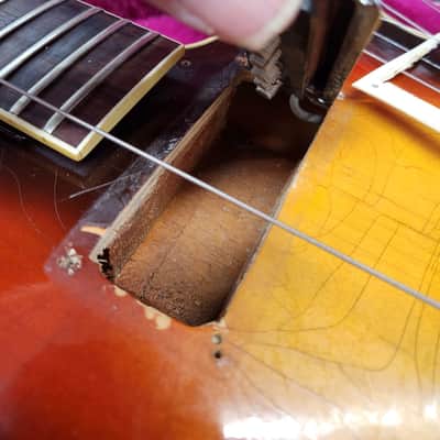 Standel 430-s 1960s - Sunburst rare semi hollow body guitar with csse image 23