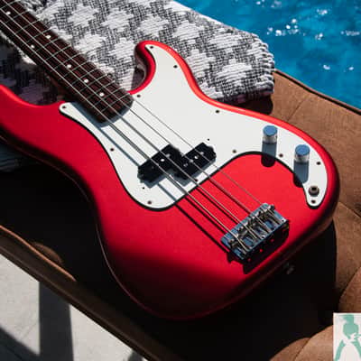 1991 Fender PB-62 '62 Precision Bass Reissue - Candy Apple Red - Made in Japan (FujiGen) Pro Set Up w Perfect Frets/Action/Intonation! image 1