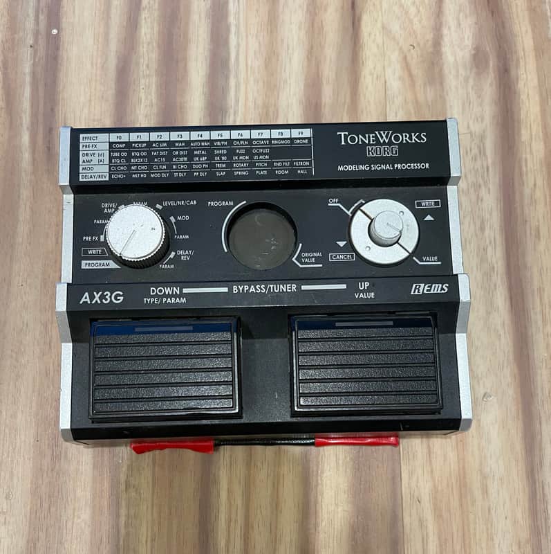 Korg AX3G TONEWORKS KORG MODELING SIGNAL PROCESSOR 2010 - Black image 1