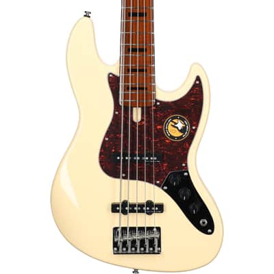 Sire Marcus Miller V5 Electric Bass, 5-String, Vintage White image 5