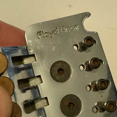 1980's Era Kramer Guitars German Made Original Floyd Rose Chrome Tremolo Bridge Base Plate Frame image 15