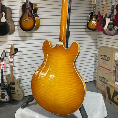 Eastman T486 Thinline Semi-hollowbody Electric Guitar - Goldburst w/OHSC & PLEK*D #920 image 15