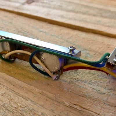 Fender Jazzmaster Wiring Harness 500K MOD NOS Sprague Ceramic Disc Caps Gavitt Cloth Wire image 7
