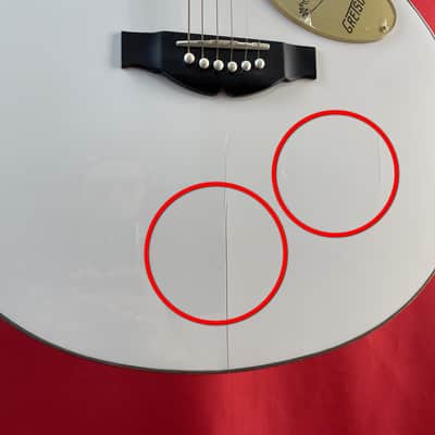 [USED] Gretsch G5022CWFE Rancher Falcon Jumbo Cutaway, White (See Description) image 3