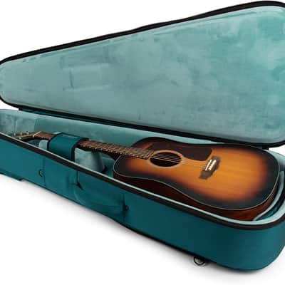 Gator Acoustic Guitar Gig Bag Semi-Rigid Padded Case for Dreadnaught, Blue image 1