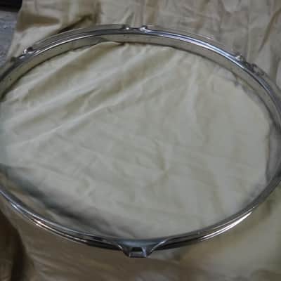 13" Ludwig 1960's NIckel over Brass Tom Tom Rim image 3