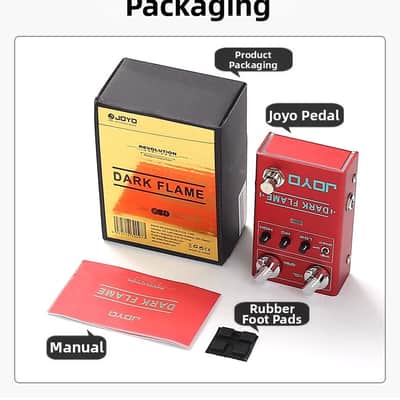 High-Gain Distortion Pedal R-17 Dark Flame | Heavy, Tight & Aggressive for Modern Metal, Djent, Core image 5