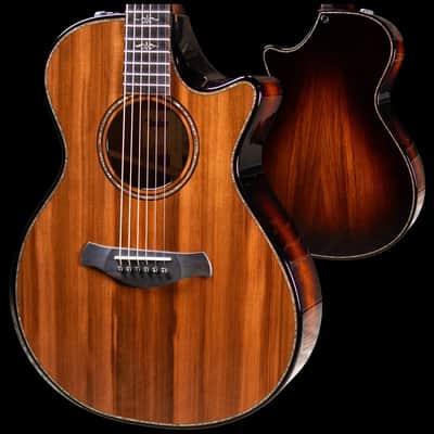 Taylor Builder's Edition 912ce Grand Concert Acoustic/Electric Guitar - Sinker Redwood/Honduran Rosewood with Hardshell Case image 3