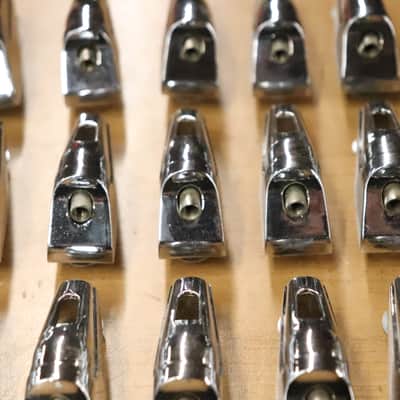 Remo Chrome Tom Drum Lugs 16pk Vintage 1980's image 9
