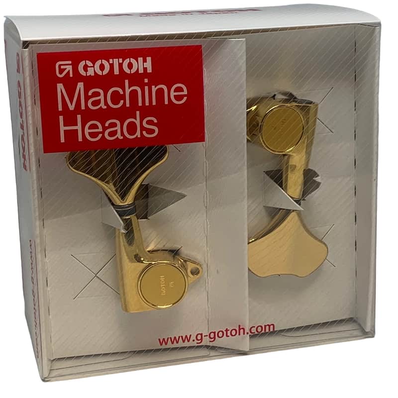 Gotoh GB707 Bass Tuning Machines Gold 4 In Line image 1