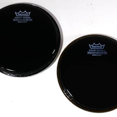 Remo 6" Ebony Series Weather King Drumhead / Lot of 2 image 1