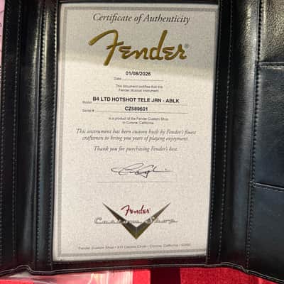 Fender Custom Shop B4 LTD Hotshot Telecaster Custom 2026 - Black image 14