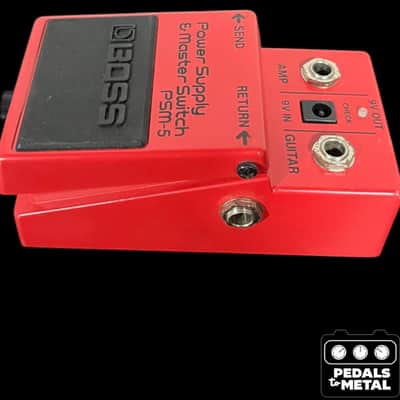 Boss PSM-5 Power Supply & Master Switch (Red Label) 1984 - 1990 - Red - X17876 image 6