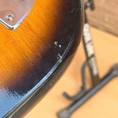 Vintage 1960s Kimberly Solid Offset Body Electric Guitar — Sunburst image 18
