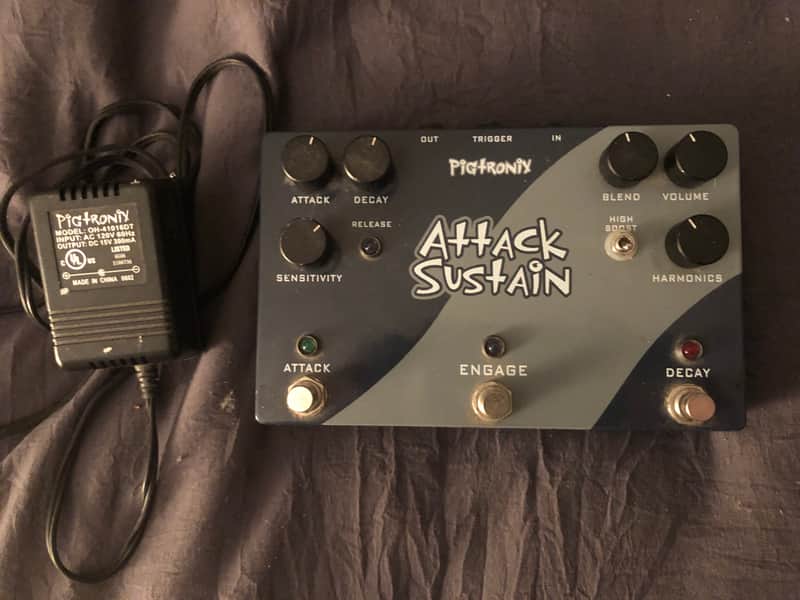 Pigtronix Attack-Sustain  Blue-Gray image 1