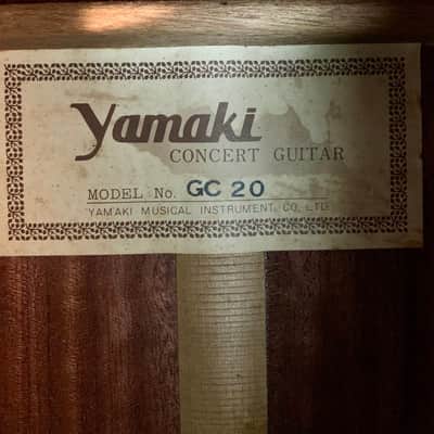 Yamaki GC-20 Grand Concert Guitar 1970's Natural Made in Japan MIJ w/ Bag image 19