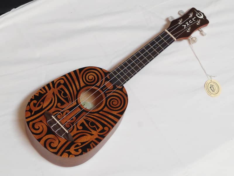 Luna Tribal Pineapple Mahogany Ukulele image 1