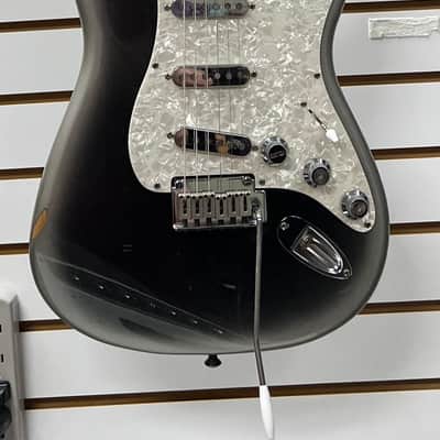 Fender Squier Standard Stratocaster 1998-2020- Satin Pewter Metallic with Hard Case image 2