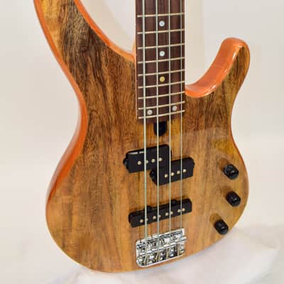 Yamaha TRBX174EW Mango Wood 4-String Electric Bass Guitar, Natural image 2