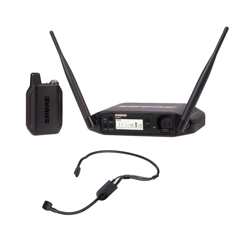 Shure GLXD14+/PGA31 Dual Band Pro Digital Wireless Microphone System - 12-Hour Battery Life, 100 ft Range | PGA31 Headset Mic, Single Channel Receiver (GLXD14+/PGA31-Z3) image 1